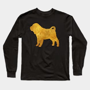 Shar Pei golden art Long Sleeve T-Shirt